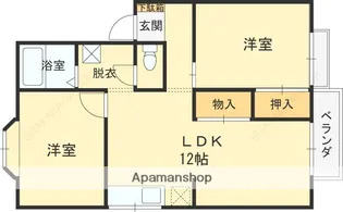 ハウスアメニティー【202号室】の間取り