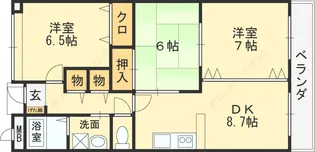 ル・ヴィラージュ【202号室】の間取り