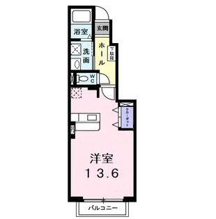 カーサ グラシオッソ【107号室】の間取り