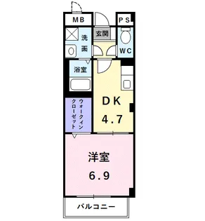 ソレアードスール【301号室】の間取り