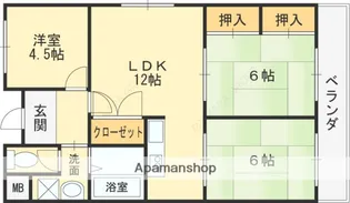 メゾンカタケ【4階】の間取り
