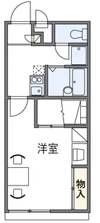 レオパレス大野芝Ⅰ【104号室】の間取り