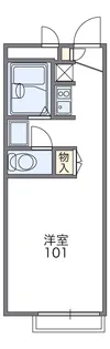 レオパレスK.ハウス.ながそ.【204号室】の間取り