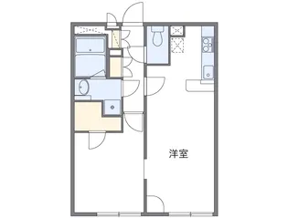 レオパレス大野芝Ⅱ【304号室】の間取り