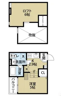 シャンティ北余部【2階】の間取り