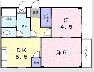 エルディムナカタ【201号室】の間取り