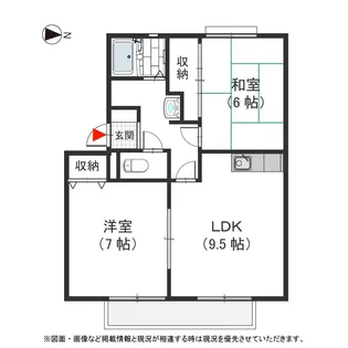 2DKの間取り画像