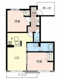 シャーメゾン ヒルズ【1階】の間取り