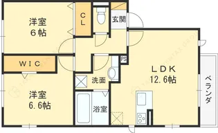 ラテール メイキラ【2階】の間取り