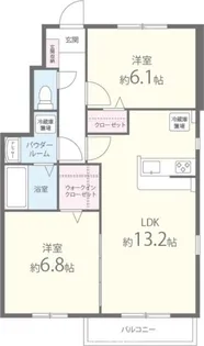 アルミック山荘C棟【1階】の間取り