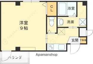 エヌエムヴァントワ【2階】の間取り