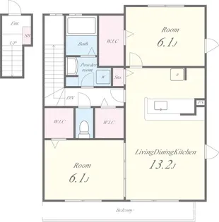 サンプリエ【2階】の間取り