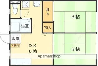 サンシティ深井B棟【2階】の間取り