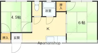 若草ハイツ【2階】の間取り