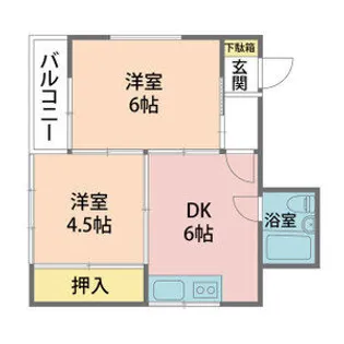 ライフポケット甲子園【2階】の間取り