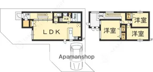 大阪府松原市東新町1丁目【一戸建】の間取り