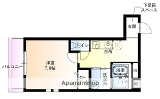 フジパレス北野田Ⅱ番館【1階】の間取り
