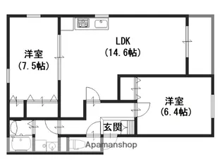 グラツィア堺【2階】の間取り