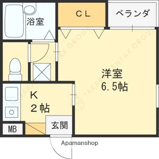 ハイツサンマルク【1階】の間取り