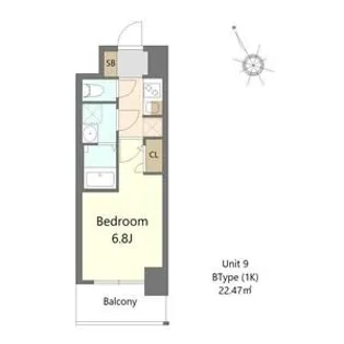 SーRESIDENCE堺浜寺BROAD【309号室】の間取り