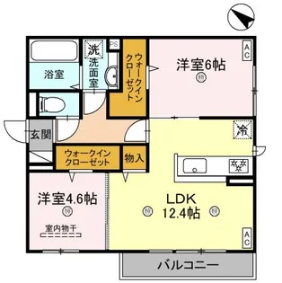 グランヴェールVI【2階】の間取り