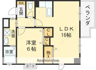 大阪府大阪市平野区長吉出戸3丁目【マンション】の間取り