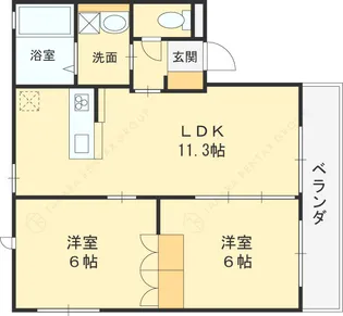 大阪府大阪市平野区喜連5丁目【アパート】の間取り