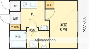 大阪府大阪市平野区平野本町5丁目【アパート】の間取り