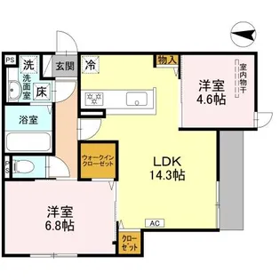 LIBERTY ISLAND【1階】の間取り