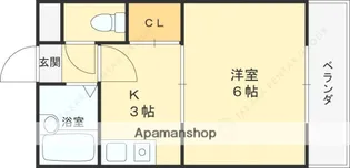 南風マンション【4階】の間取り
