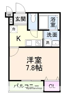 フジパレス初芝駅南イースト【101号室】の間取り