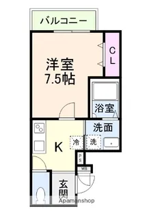フジパレス初芝駅南イースト【103号室】の間取り