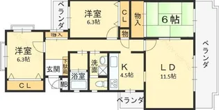 ライフコート深井2棟【246号室】の間取り