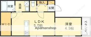 百舌鳥陵南町PJ【101号室】の間取り
