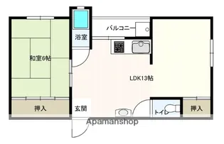 富士ハイツ【205号室】の間取り