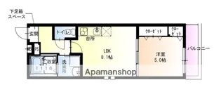 フジパレス北野田Ⅵ番館【2階】の間取り