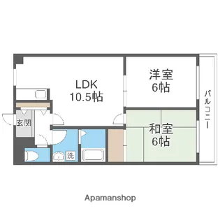 るみなすみくに【4階】の間取り