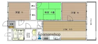ル・シェンテ【303号室】の間取り