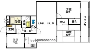 ル・シェンテ【103号室】の間取り