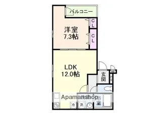 ラヴェリテ鳳【3階】の間取り