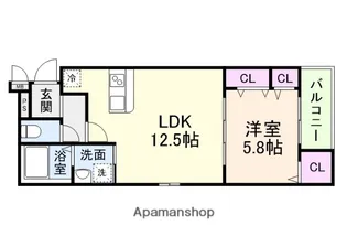 ラヴェリテ鳳【2階】の間取り