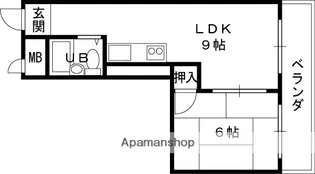 ピースハイツ長堂【A207号室】の間取り