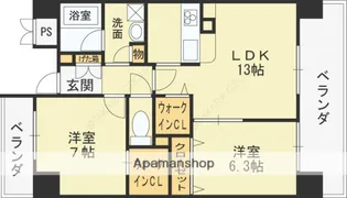 パストラル光町【3階】の間取り