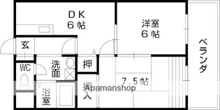 カパルア【5階】の間取り
