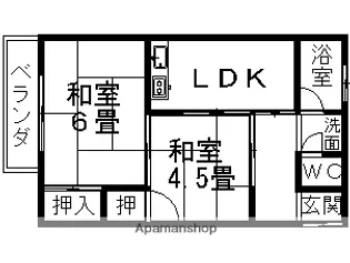 RHYTHM八尾【3階】の間取り