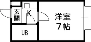 1Kの間取り画像