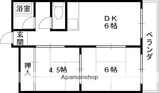 高橋マンション【403号室】の間取り