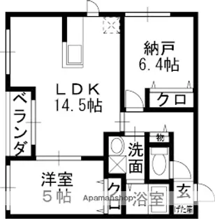 ヌーベル上之島A【2階】の間取り