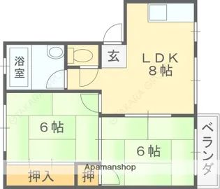 向井コーポラス【1階】の間取り