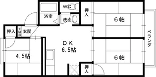 サントス泉ヶ丘【1階】の間取り